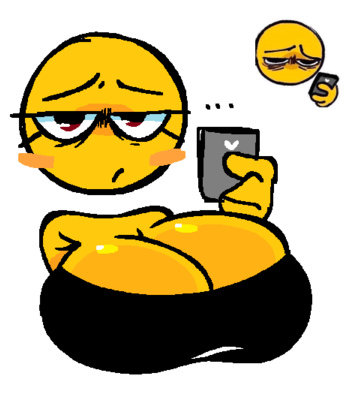 Big Boobed Emoji Girl comic porn thumbnail 001