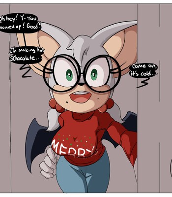 A nerd!Rouge christmas comic porn thumbnail 001