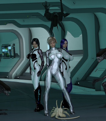 Alian VS Lady comic porn sex 29