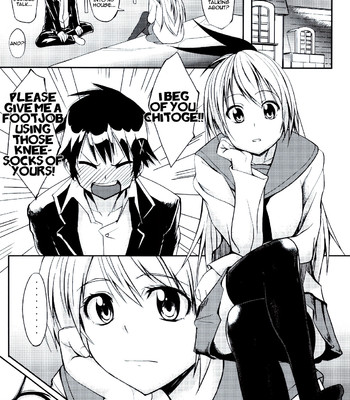 (C83)[Seniman Kartun (Kosuke Haruhito)] Footjob (Nisekoi) [English] comic porn sex 2