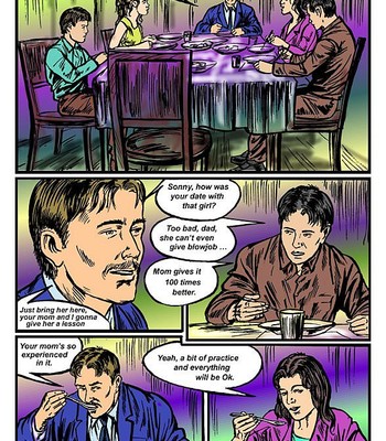 Daughter is taught how to give blowjob [English] comic porn sex 1