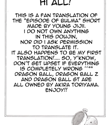 Dragon ball eb: episode of bulma comic porn sex 2