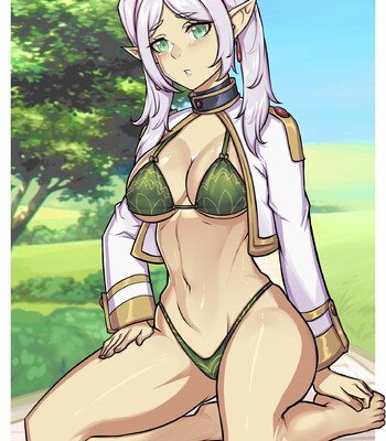 Frieren Stripgame comic porn sex 14