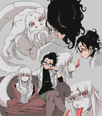 lil Alien Girl and Scientist Lady by Hushabye Valley [ Short Story Collections ] comic porn sex 2