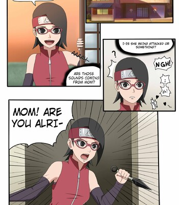 Mother’s touch – Sakura + Sarada comic porn sex 1