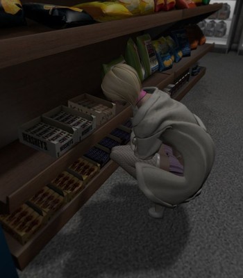 (Second Life) Femboy Trissy Interracial – Snack Run comic porn sex 3