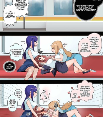 Sexual Harassment OK! Women-only Groping Carriage ~Rookie OL’s Lesbian Corruption~ comic porn sex 4