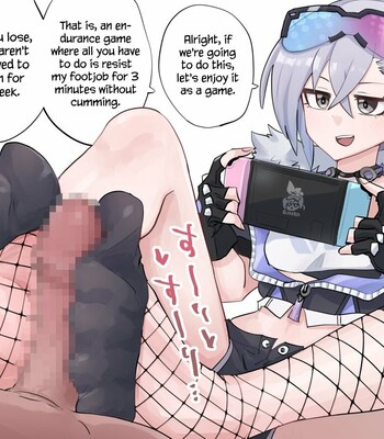 Silver Wolf’s Footjob Endurance Game comic porn sex 2