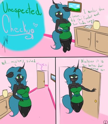 Unespected Checkup and Shower Time with fluffle puff and queen chrysalis comic porn sex 1