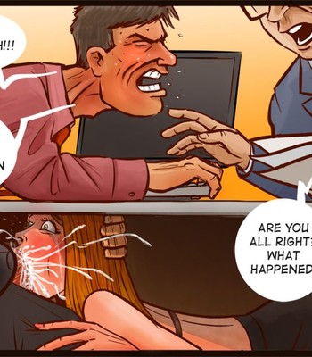 Wife Under Desk comic porn sex 3