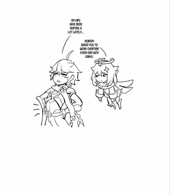 Working Overtime With Ganyu comic porn sex 22