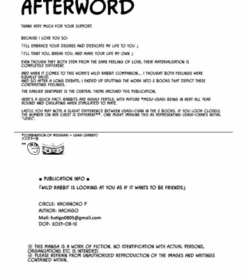 Yasei no Usagi ga Nakama ni Naritasou ni Kochira o Miteiru | Wild Rabbit Is Looking At You As If It Wants To Be Friends [Semicolor] comic porn sex 20