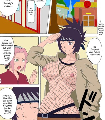 Anko Sex ed class Naruho Colored comic porn sex 2