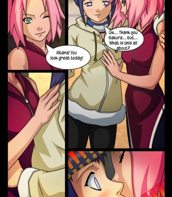 Sakura x Hinata comic porn thumbnail 001