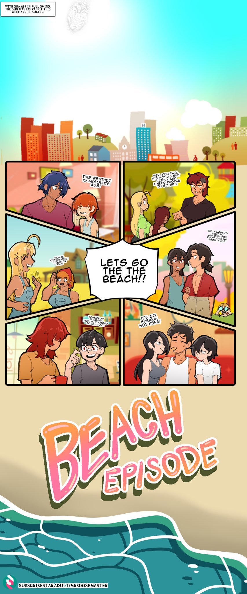 Beach Episode comic porn sex 1