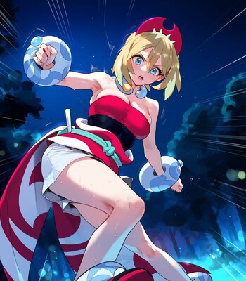 Irida and Oleana Pokemon comic porn sex 1