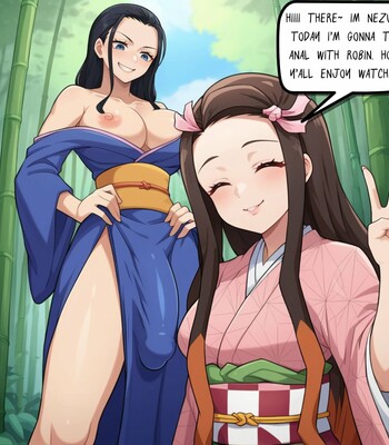 [The-Skard] Robin x Nezuko comic porn thumbnail 001