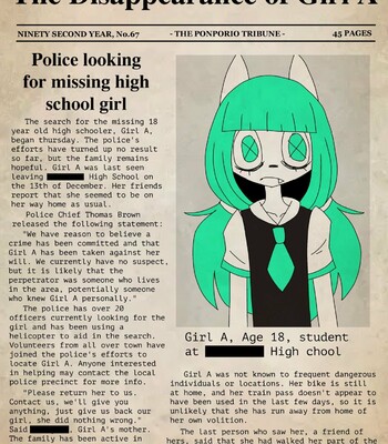 [PONPORIO] The Disappearance of Girl A (Sample) comic porn sex 1