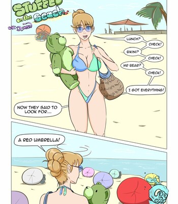 Stuffed on the Beach comic porn sex 1