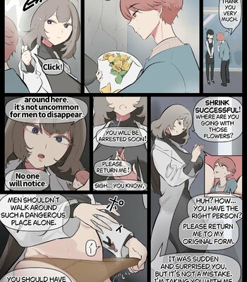 Shukushousarete Pantsu no Naka o Souji Saserareru Manga | Shrunken and Forced to Clean the Inside of Her Panties comic porn sex 1