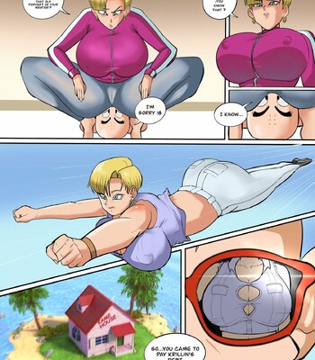 Android 18 × Roshi comic porn sex 2