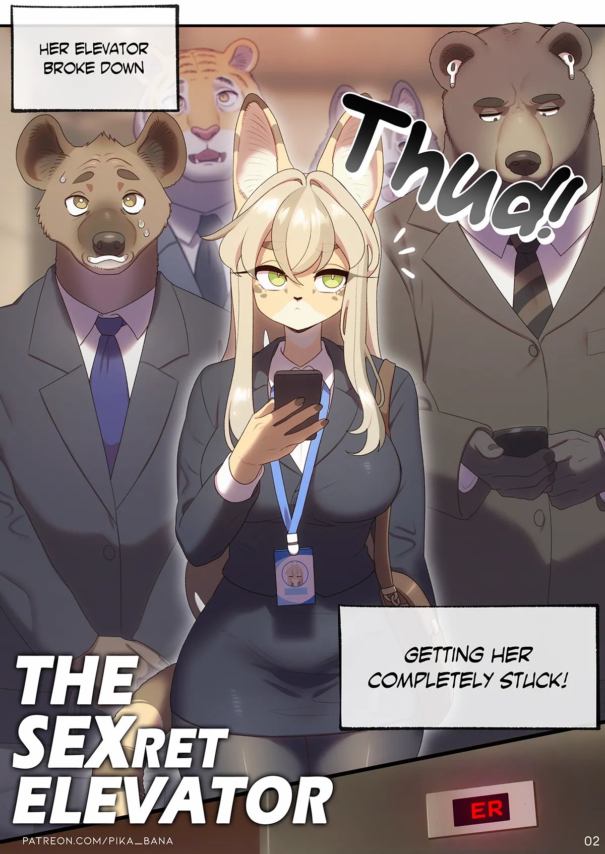 Elevator porn comics