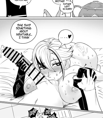 Aether x Arlecchino comic porn sex 8