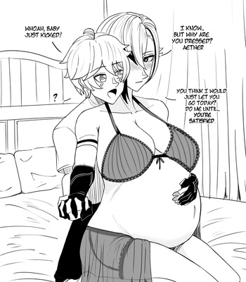 Aether x Arlecchino comic porn sex 9