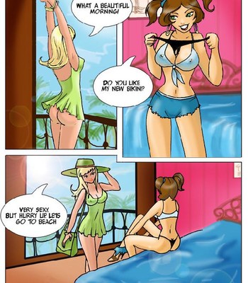 2 Girls On The Beach – 1 Lucky Guy comic porn sex 1