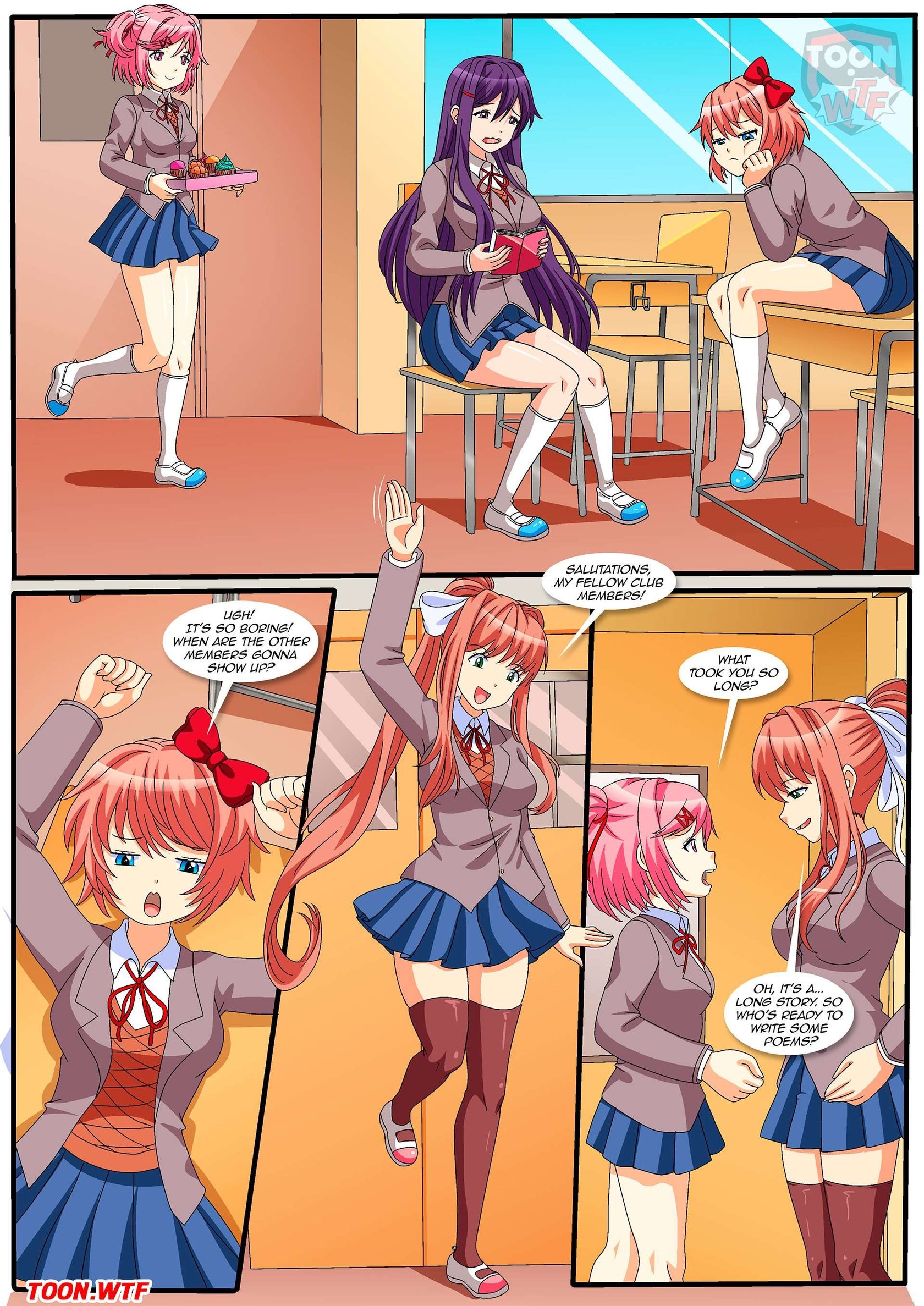Doki doki literature club comic porn