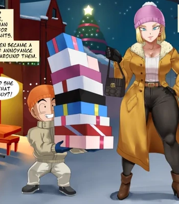 Android 18 Christmas comic porn thumbnail 001