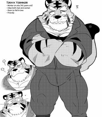 a book about getting lovey dovey with an old tiger with kansai accent in a public bathouse comic porn sex 35