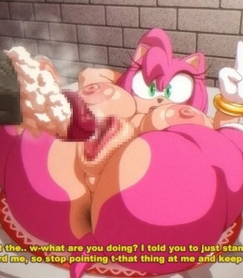 Amy Rose mating pressed by BBC comic porn sex 2