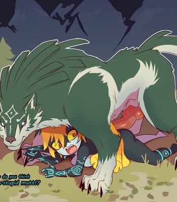 Midna x Wolf Link comic porn sex 9