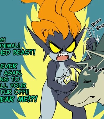 Midna x Wolf Link comic porn sex 10