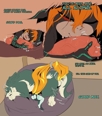 Midna x Wolf Link comic porn sex 20