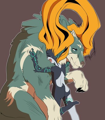 Midna x Wolf Link comic porn sex 21
