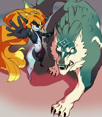 Midna x Wolf Link comic porn sex 28
