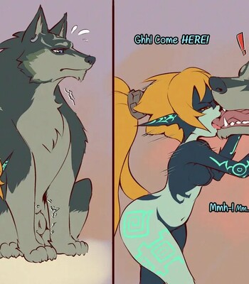 Midna x Wolf Link comic porn sex 37