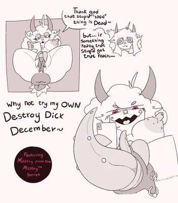 MarcyAndMathy’s Destroy Dick December 2023 comic porn thumbnail 001
