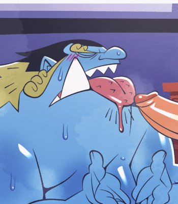 Young Jinbe X Luffy comic porn sex 12