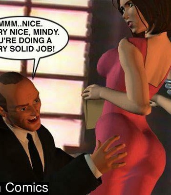 Mindy At Office: No Panties Day comic porn sex 16