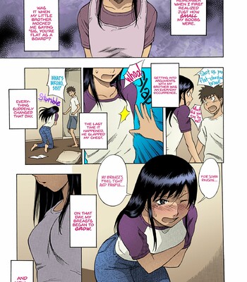 Hinnyuu Kyonyuu History | Tiny Boobs Giant Tits History [Colorized] comic porn thumbnail 001