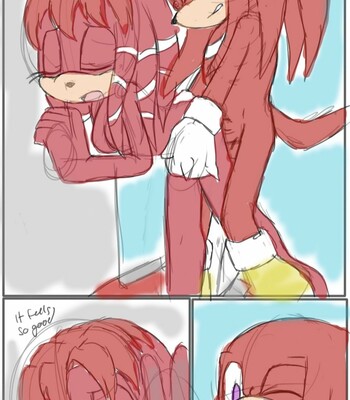 Lara-le & Knuckles comic porn sex 7