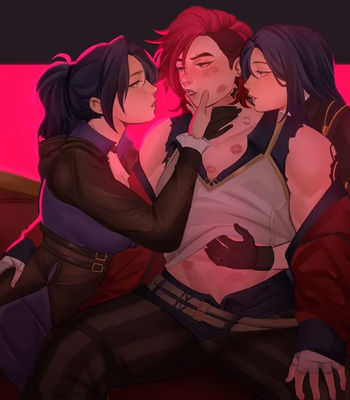 Arcane Threesome 1 – Caitlyn x Vi x Vi comic porn sex 13