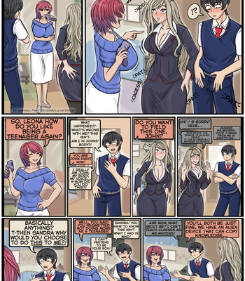 Student Transfer Body Swap – Leona x John comic porn sex 3