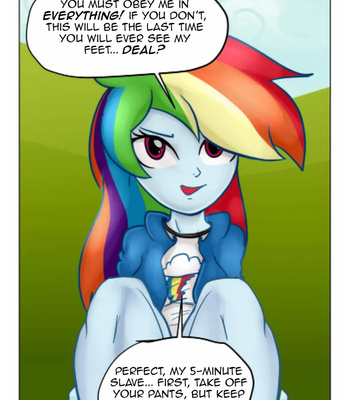 Rainbow Dash Jerk-Off! comic porn sex 6