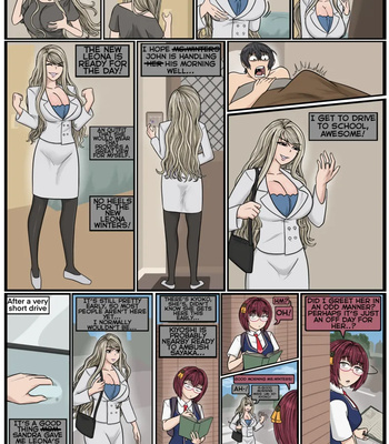 Student Transfer Body Swap – Leona x John comic porn sex 16