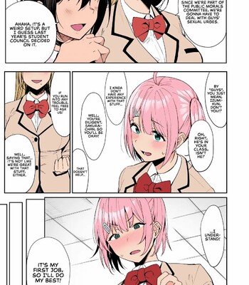 Fuuki Iin to Fuuzoku Katsudou | SEX ACTS with a Member of the Public Moral Committee 1 — Color (Decensored) comic porn sex 10