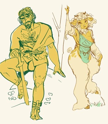 Satyr x Swordsman (WIP) comic porn sex 3